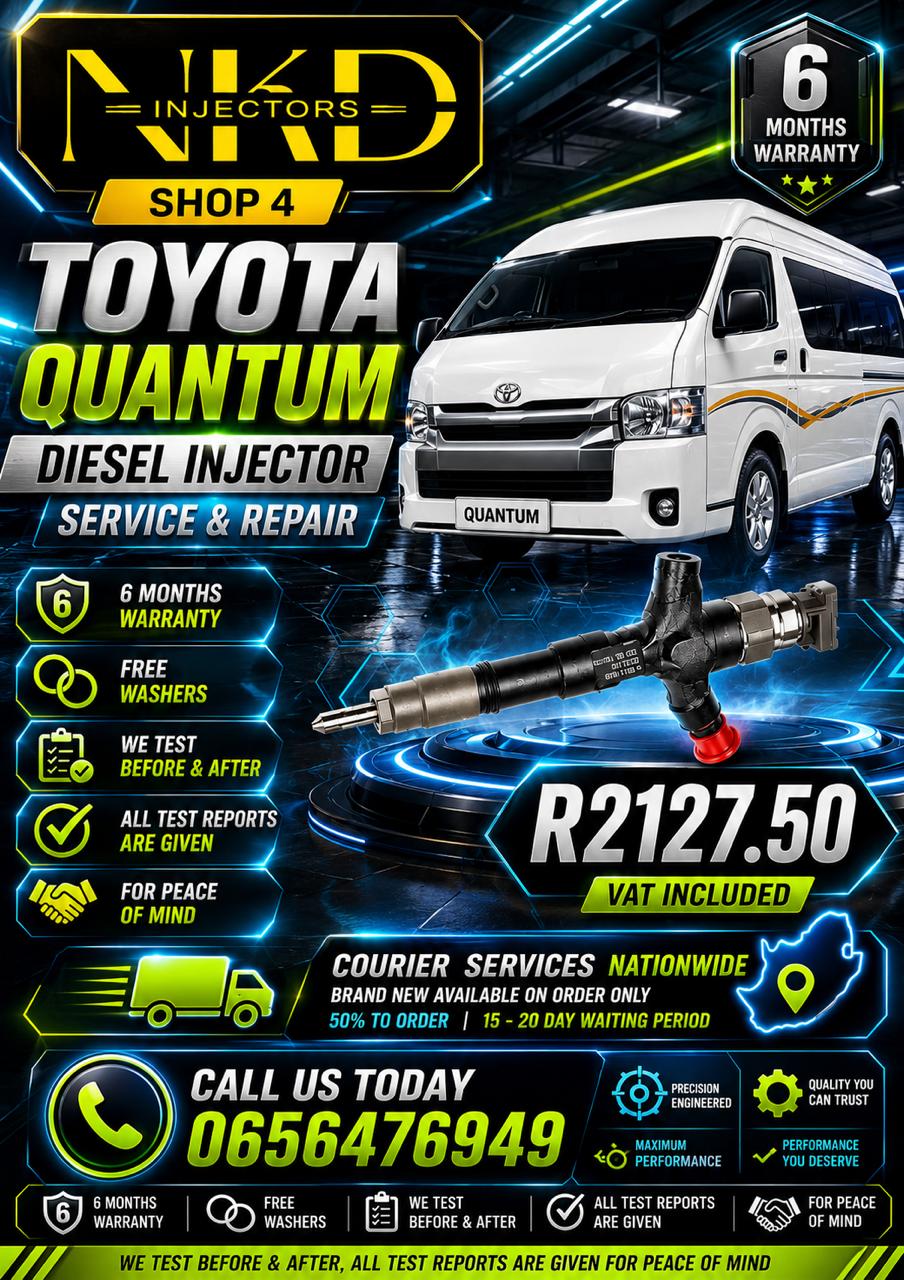 NKD_Recon_Toyota_Quantum_Diesel_Injectors - Private Seller NKD_Recon_Toyota_Quantum_Diesel_Injectors - Private Seller