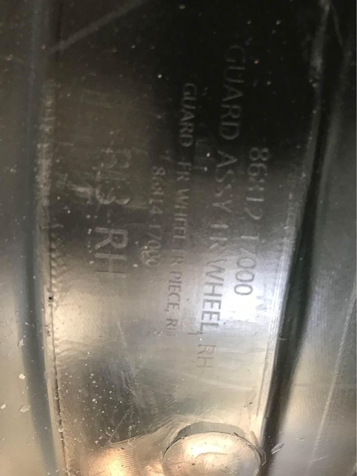 2018 Hyundai i20 right front fender liner available for sale - Private Seller 2018 Hyundai i20 right front fender liner available for sale - Private Seller