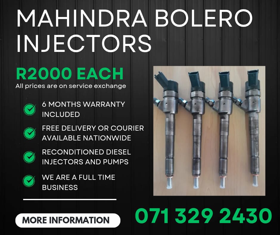 MAHINDRA INJECTORS FOR SALE WITH WARRANTY INCLUDED - Private Seller MAHINDRA INJECTORS FOR SALE WITH WARRANTY INCLUDED - Private Seller