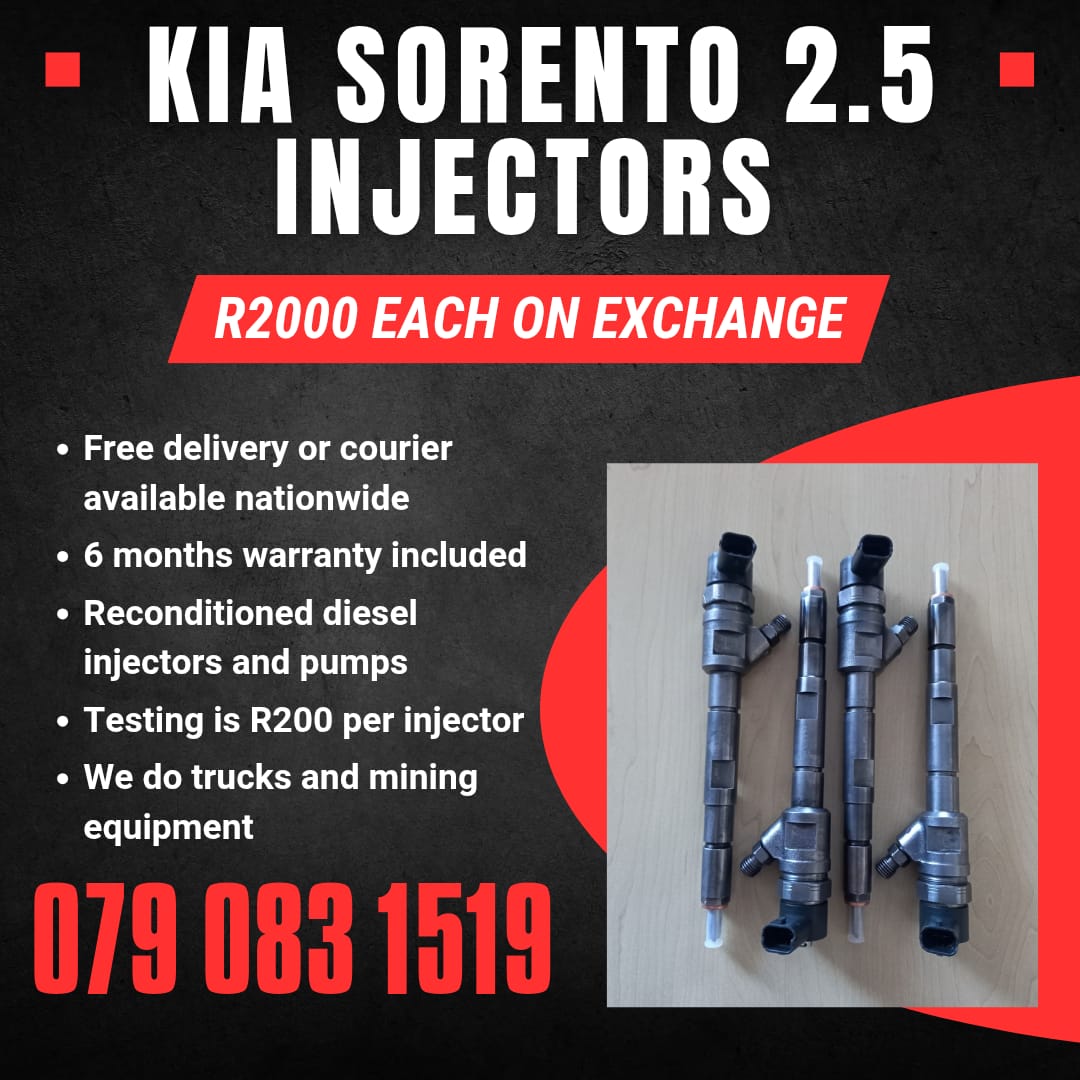 KIA SORENTO 2.5 INJECTORS FOR SALE WITH WARRANTY INCLUDED - Private Seller KIA SORENTO 2.5 INJECTORS FOR SALE WITH WARRANTY INCLUDED - Private Seller