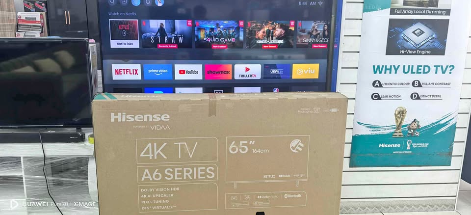 Hissense 65 inch smart 4k ultra HD TV on special