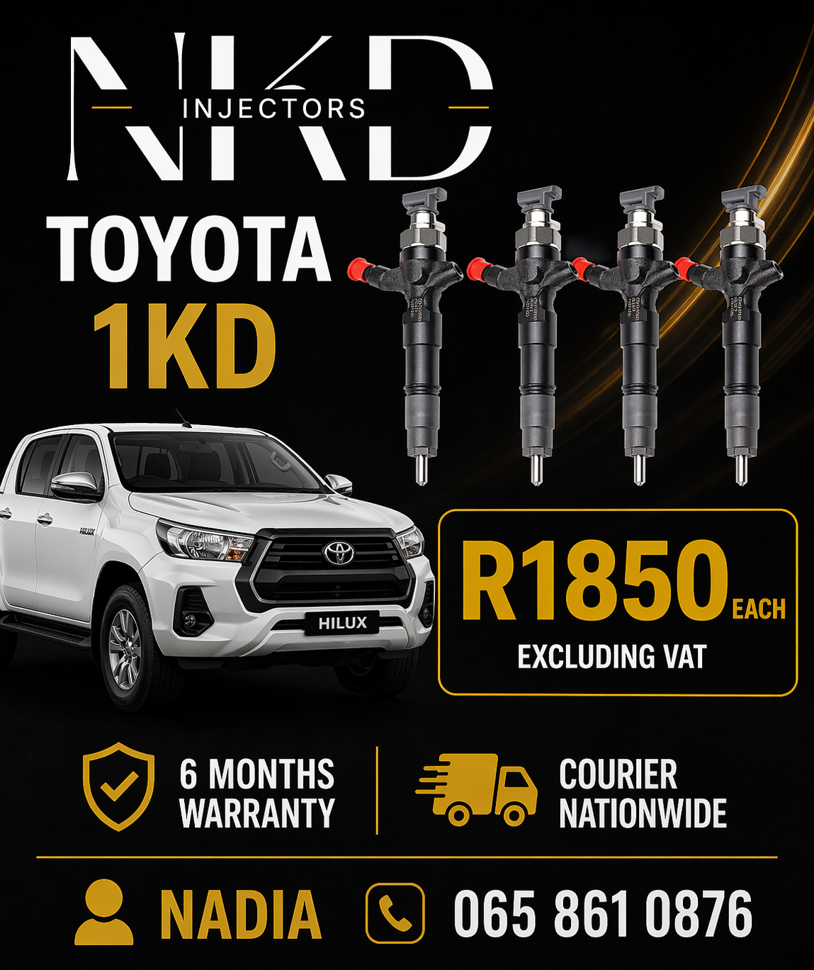 DIESEL INJECTORS FOR SALE OR TO RECON FOR TOYOTA 1KD - Private Seller DIESEL INJECTORS FOR SALE OR TO RECON FOR TOYOTA 1KD - Private Seller