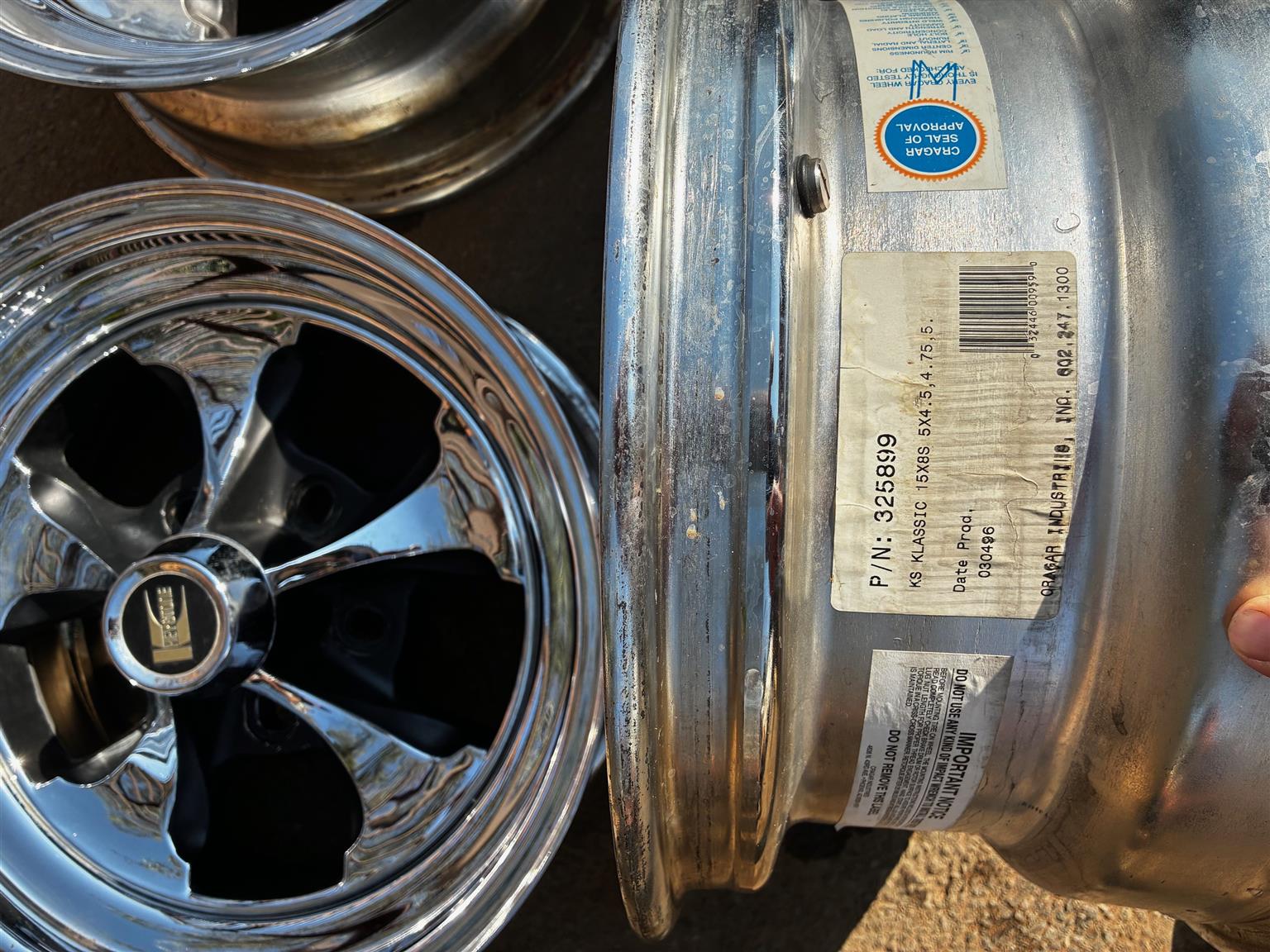 Cragar Wheels 15" 15 Inch - Private Seller