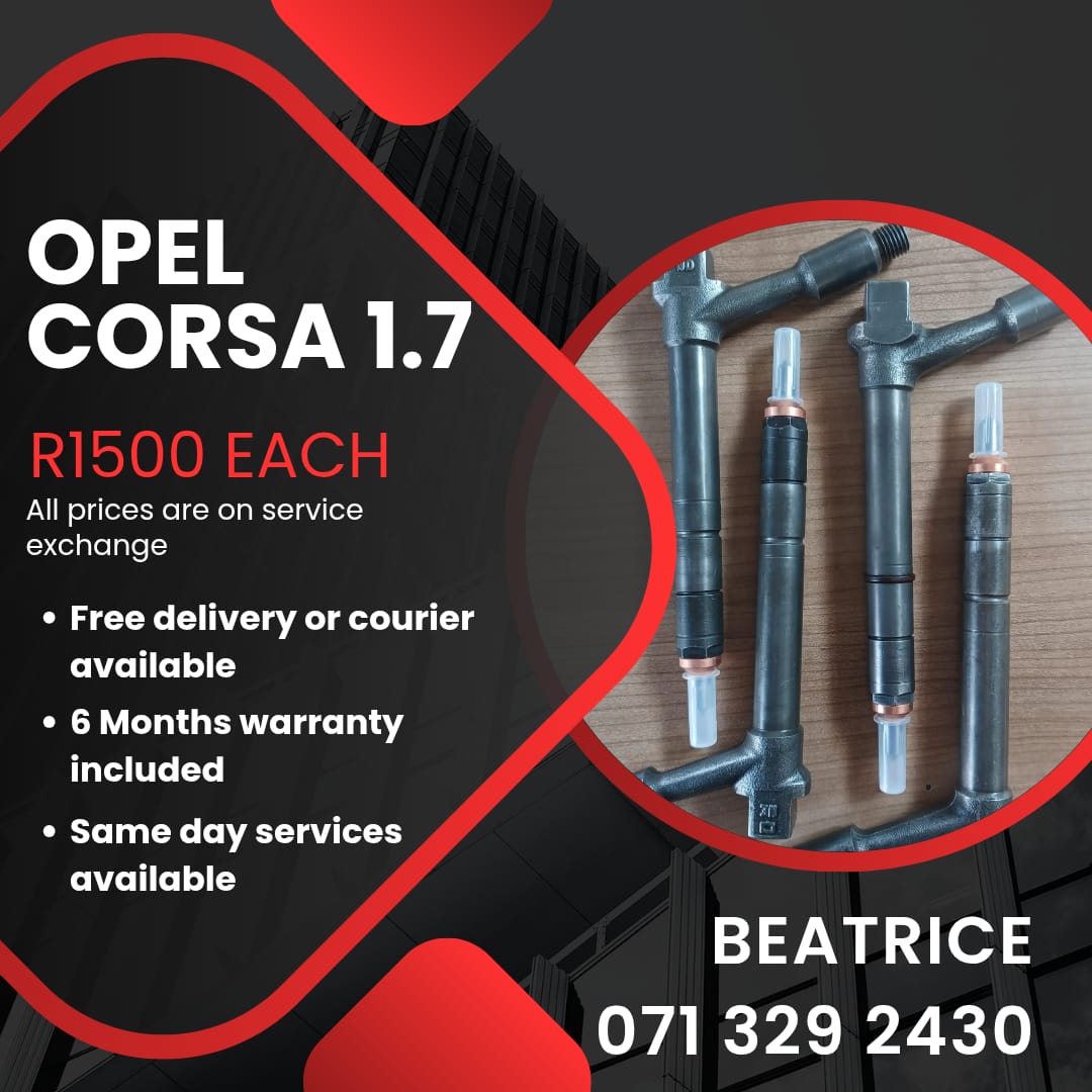 OPEL CORSA 1.7 INJECTORS FOR SALE WITH WARRANTY INCLUDED - Private Seller OPEL CORSA 1.7 INJECTORS FOR SALE WITH WARRANTY INCLUDED - Private Seller
