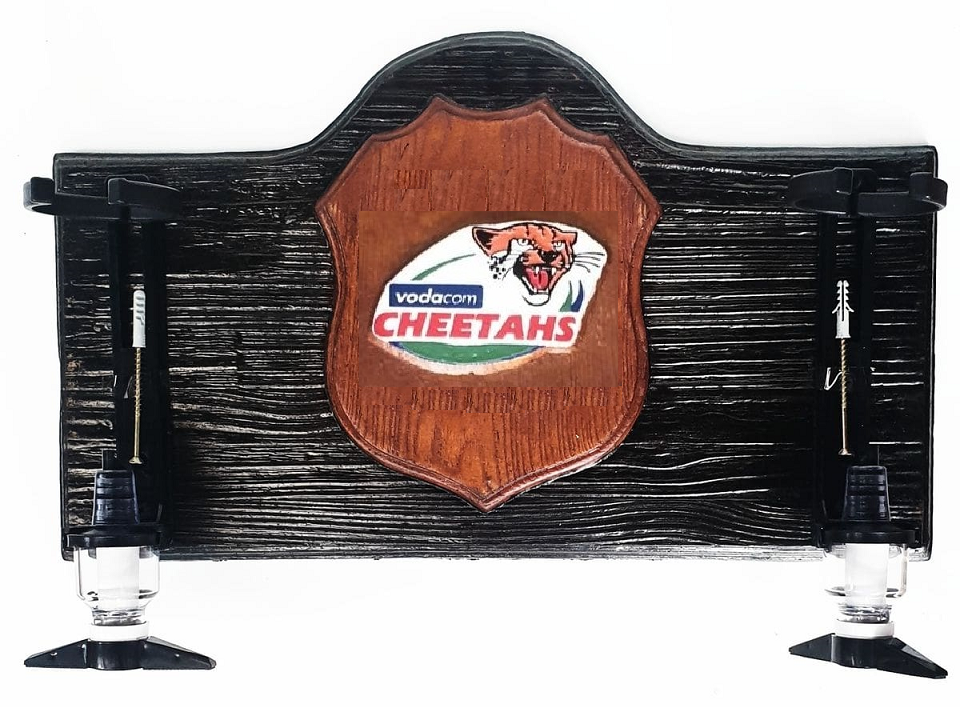 Cheetahs Rugby Liquor Dispenser with 2 Optics. Logo On A Shield. Brand New Items Cheetahs Rugby Liquor Dispenser with 2 Optics. Logo On A Shield. Brand New Items