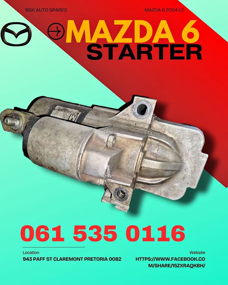 Mazda 6 starter - Private Seller Mazda 6 starter - Private Seller