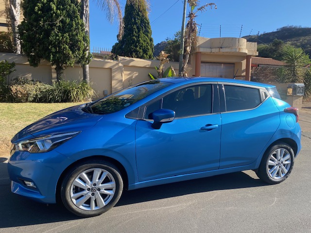 Blue Nissan Micra 900T Acenta