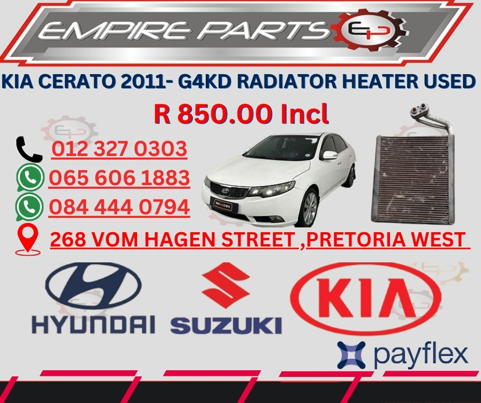 KIA CERATO 2011- G4KD RADIATOR HEATER - Private Seller KIA CERATO 2011- G4KD RADIATOR HEATER - Private Seller