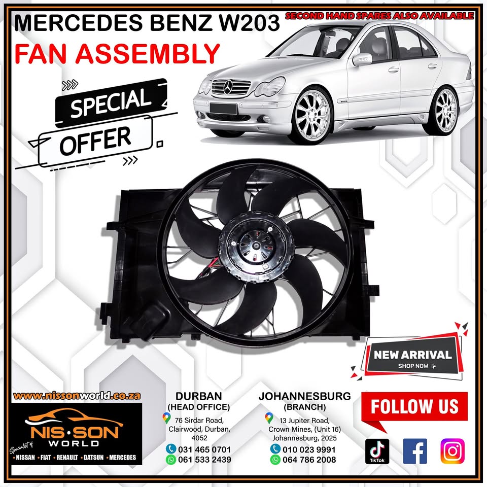 Mercedes Benz W203 Fan Assembly