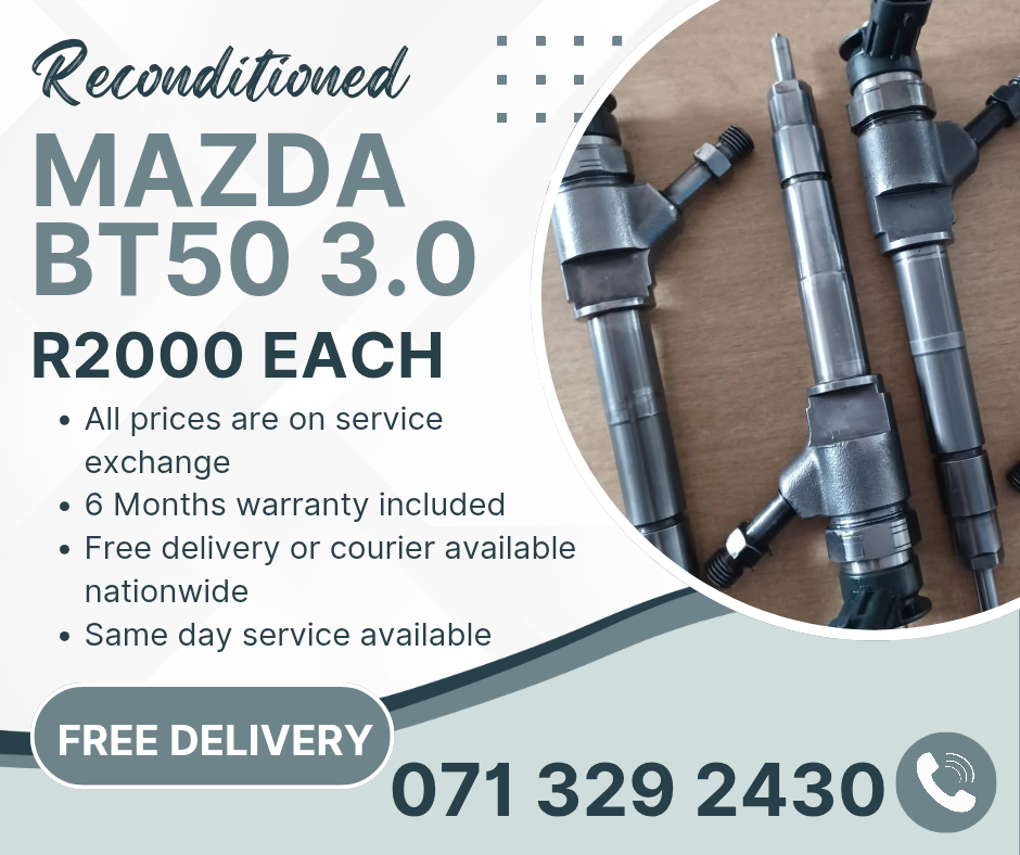 MAZDA BT50 3.0 INJECTORS FOR SALE WITH WARRANTY INCLUDED - Private Seller MAZDA BT50 3.0 INJECTORS FOR SALE WITH WARRANTY INCLUDED - Private Seller