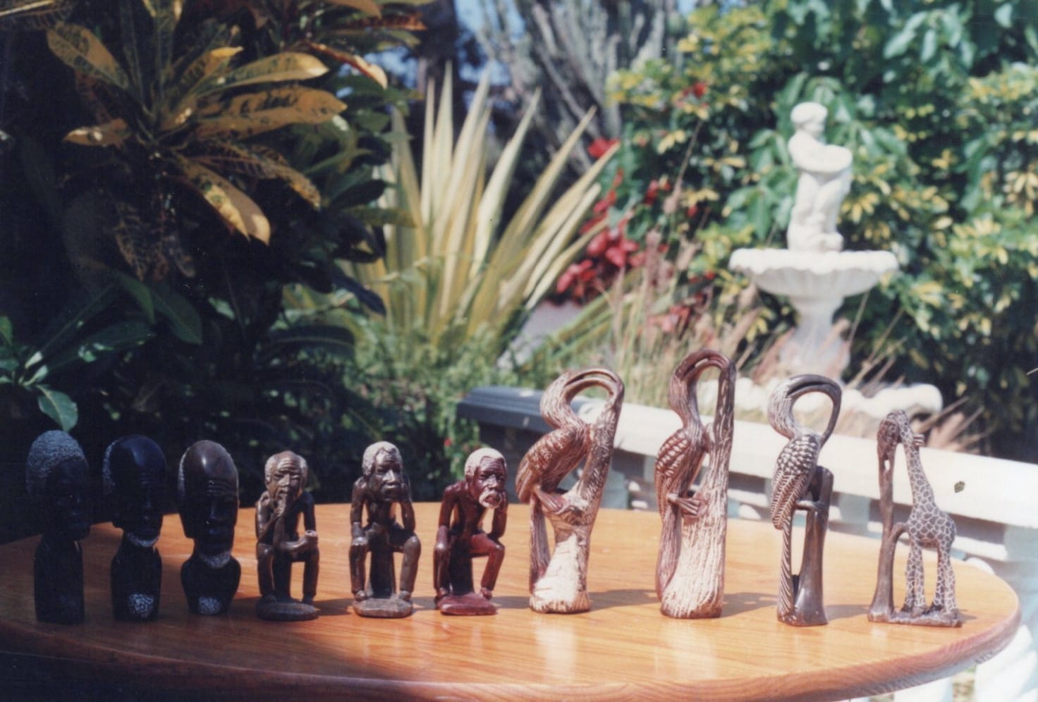 Soapstone african wildlife ornaments.
