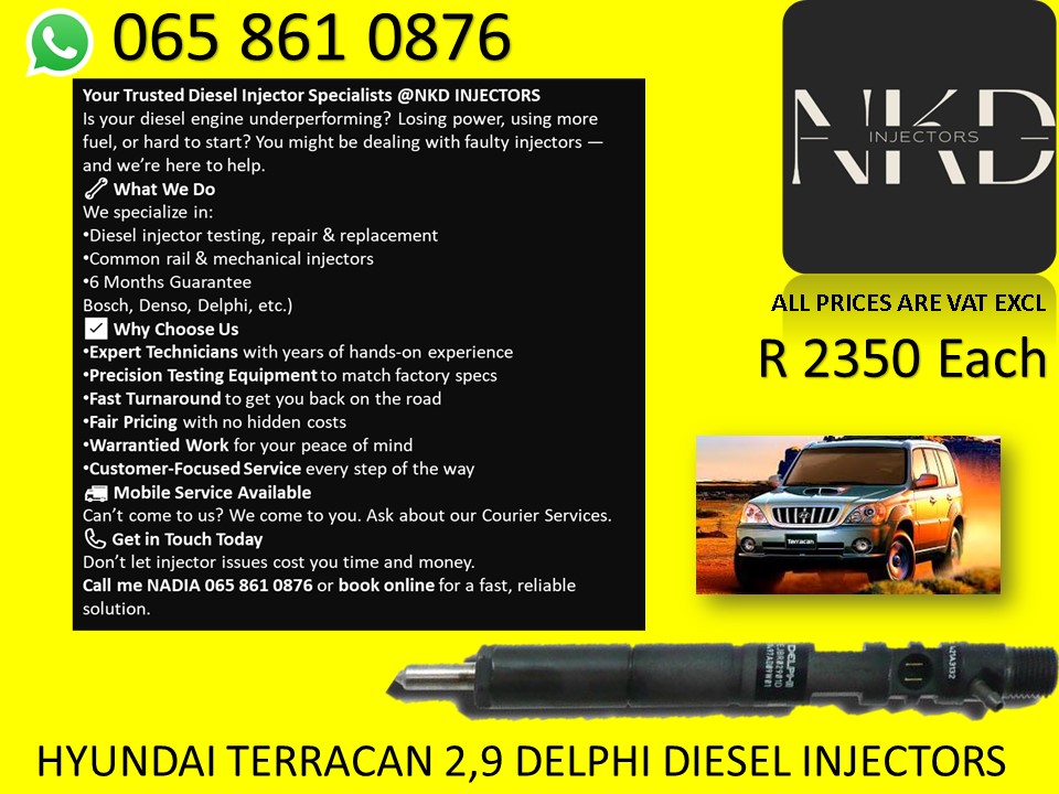 Hyundai Terracan Diesel injectors for sale or exchange or recon - Private Seller Hyundai Terracan Diesel injectors for sale or exchange or recon - Private Seller