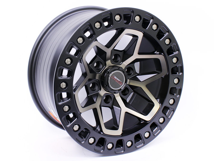 17″ A-Line Quake 6/139 Satin black Machined Face Alloy Wheels