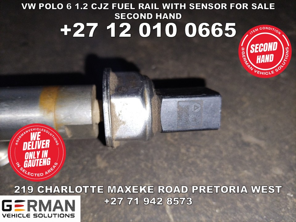 Volkswagen polo 6 1.2 CJZ fuel rail with sensor second hand for sale - Private Seller Volkswagen polo 6 1.2 CJZ fuel rail with sensor second hand for sale - Private Seller