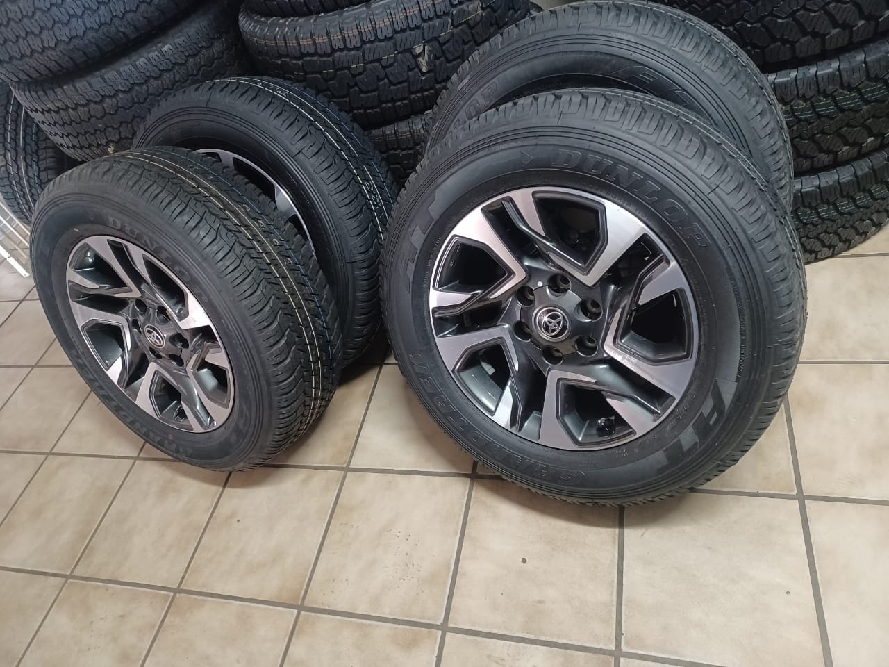 18inch Toyota Fortuner original mags with brand new 265/60/18 Dunlo Grandtrek A/ - Private Seller 18inch Toyota Fortuner original mags with brand new 265/60/18 Dunlo Grandtrek A/ - Private Seller