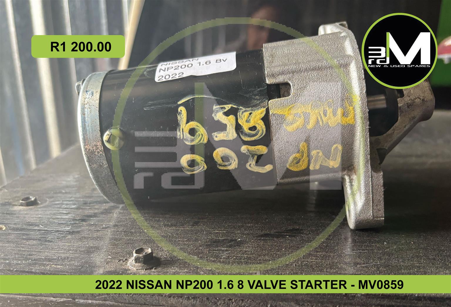 2022 NISSAN NP200 1.6 8 VALVE STARTER - MV0859 - Private Seller 2022 NISSAN NP200 1.6 8 VALVE STARTER - MV0859 - Private Seller