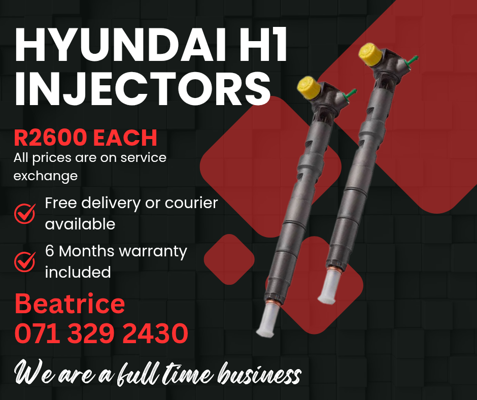 HYUNDAI H1 INJECTORS FOR SALE WITH WARRANTY - Private Seller HYUNDAI H1 INJECTORS FOR SALE WITH WARRANTY - Private Seller