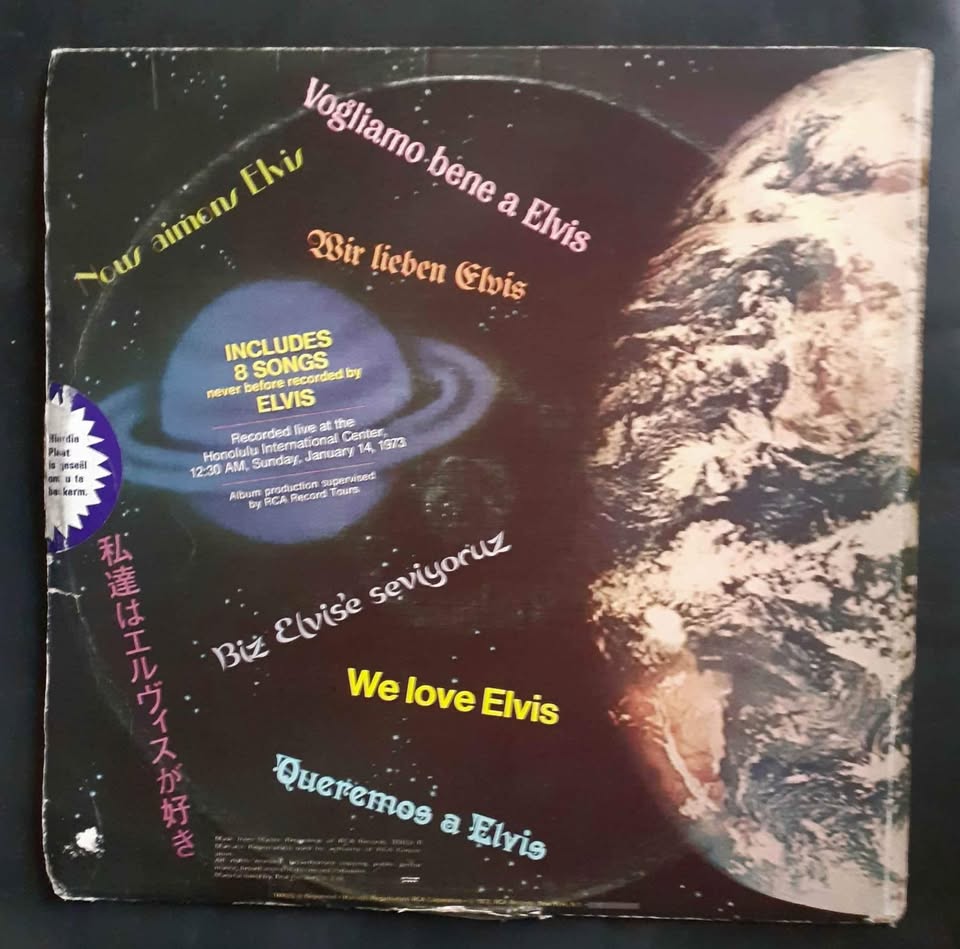 Elvis Presley - Aloha From Hawaii Via Satellite Double LP Record Set