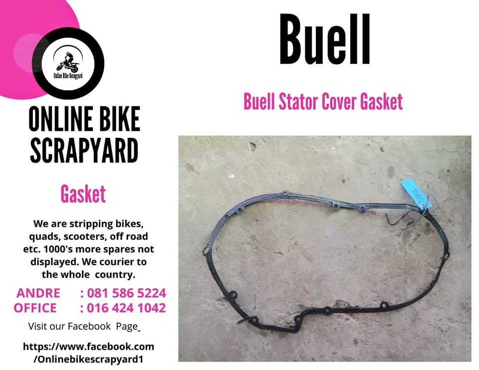 Buell tapped cover gasket - Private Seller Buell tapped cover gasket - Private Seller