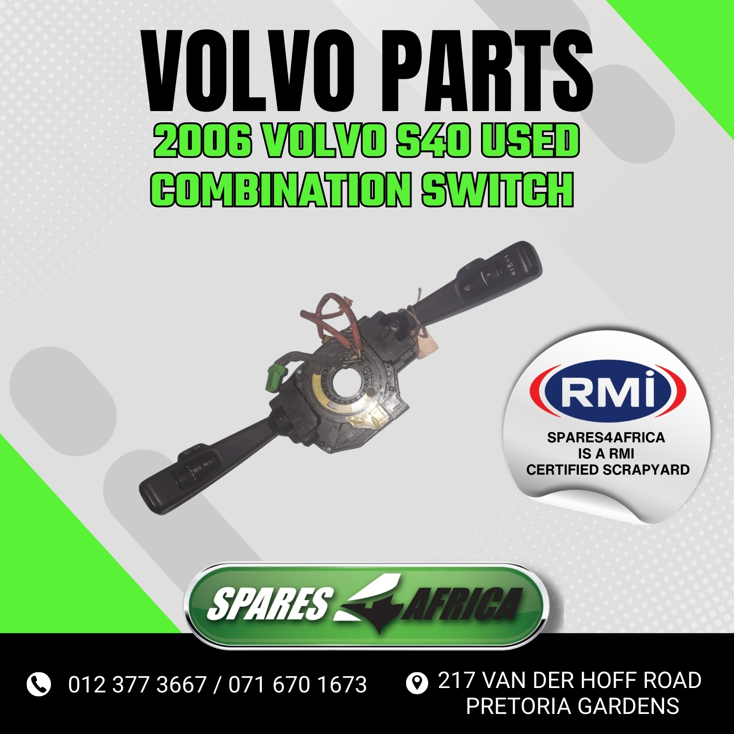 2006 VOLVO S40 USED COMBINATION SWITCH FOR SALE - Private Seller 2006 VOLVO S40 USED COMBINATION SWITCH FOR SALE - Private Seller