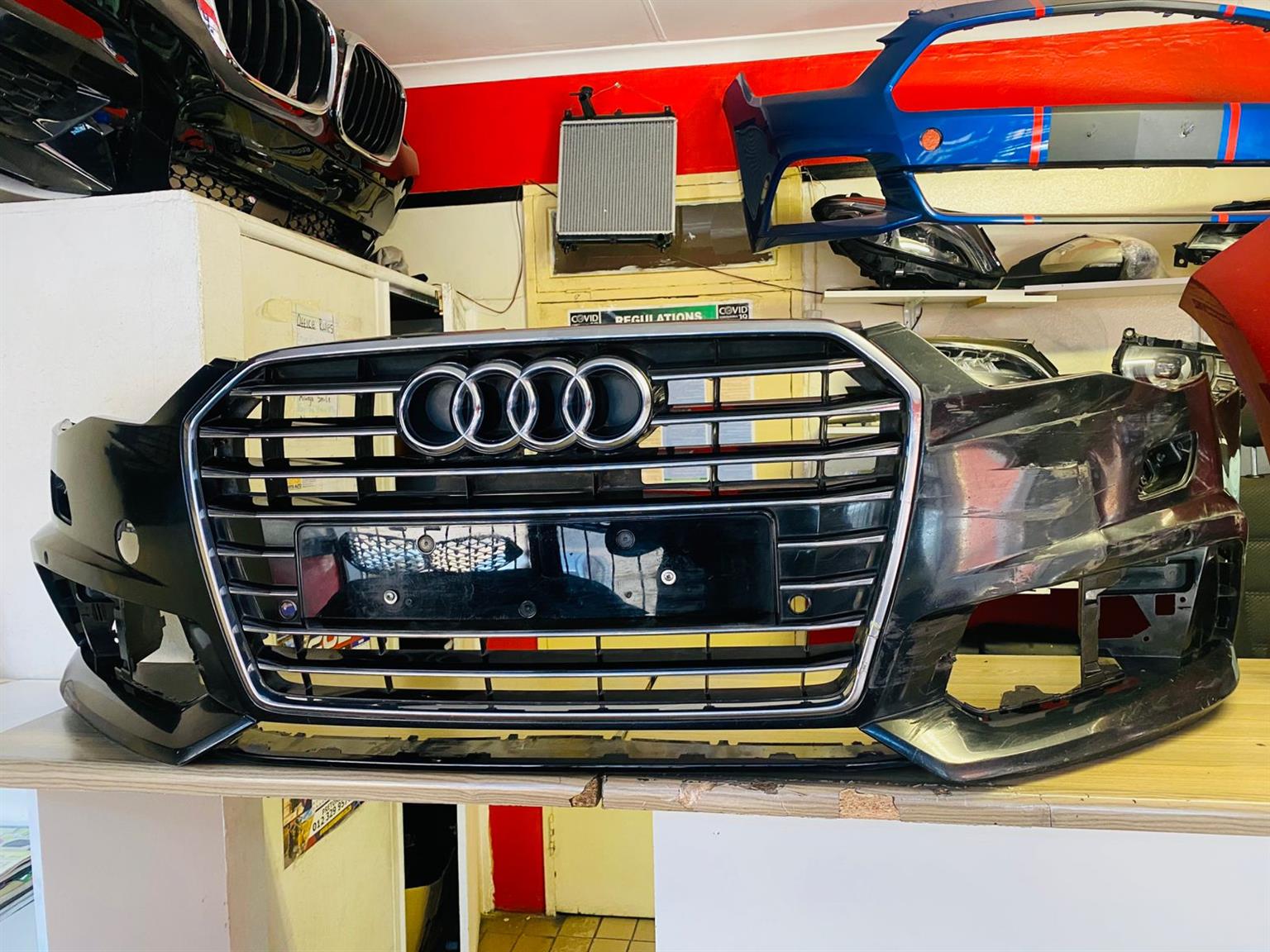 2016 AUDI A6 FRONT BUMPER WITH MAIN GRILL AVAILABLE FOR SALE - Private Seller 2016 AUDI A6 FRONT BUMPER WITH MAIN GRILL AVAILABLE FOR SALE - Private Seller