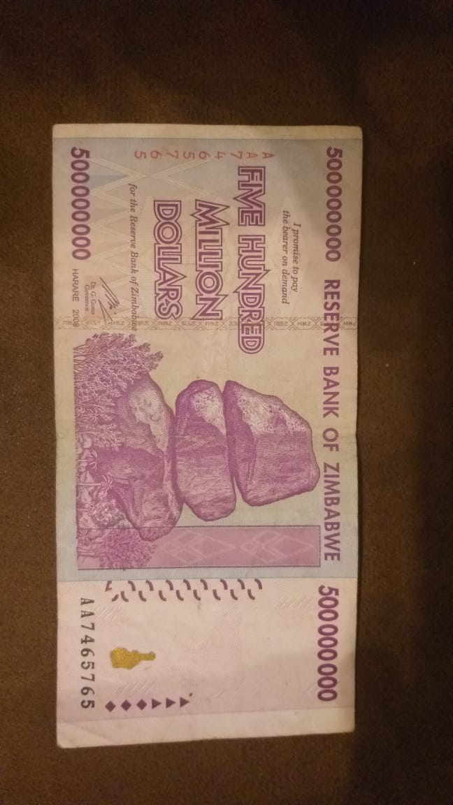 500 Million Zimbabwe Dollar Note Junk Mail 500 Million Zimbabwe Dollar Note Junk