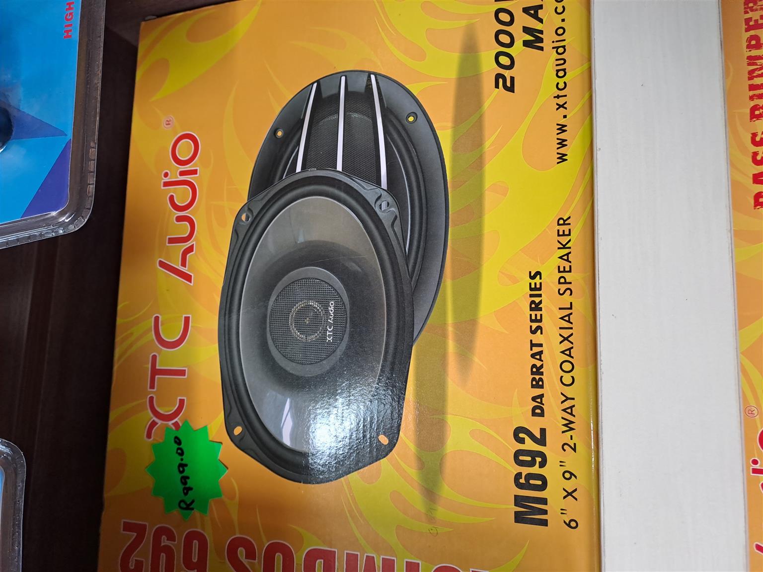 XTC AUDIO M692 COAXIAL SPEAKER 6X9 A BRAT SERIES 2 WAY 2000M