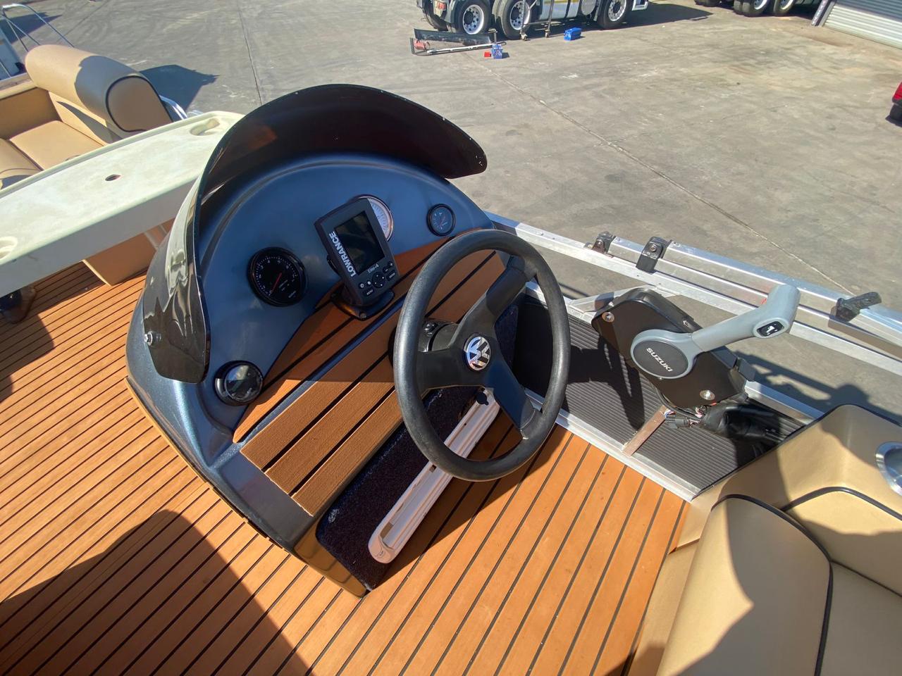 Aluminium Pontoon with 4 stroke