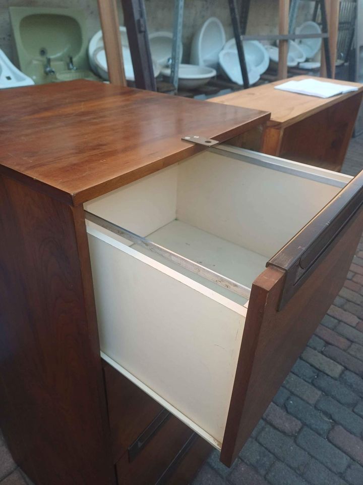 Vintage wooden filing/storage cabinet 1320 x 530 x 610