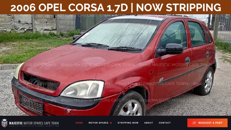 Now stripping 2006 OPEL CORSA 1.7D for parts - Private Seller Now stripping 2006 OPEL CORSA 1.7D for parts - Private Seller