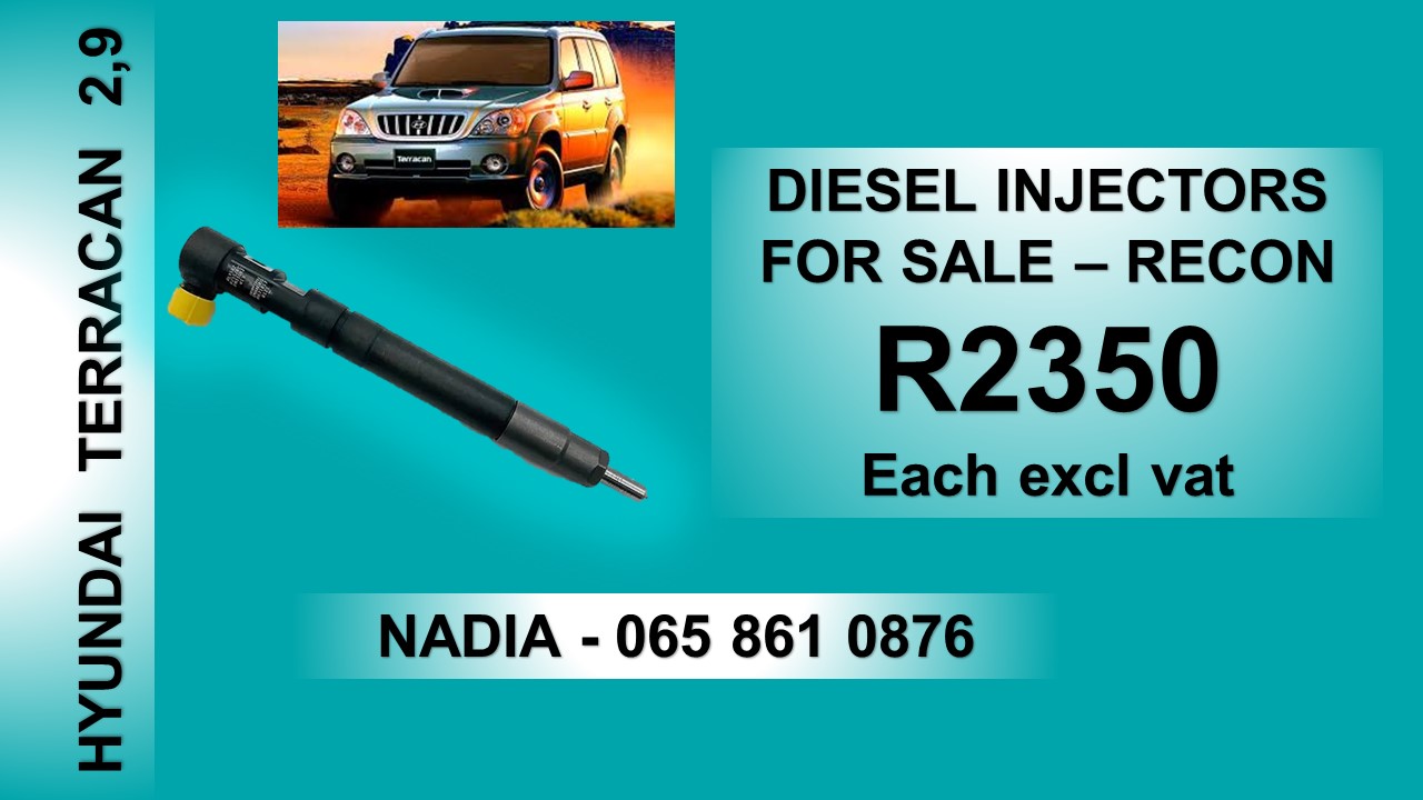 TERRACAN 2.9 HYUNDAI DIESEL INJECTORS RECONDITIONED FOR SALE - Private Seller TERRACAN 2.9 HYUNDAI DIESEL INJECTORS RECONDITIONED FOR SALE - Private Seller