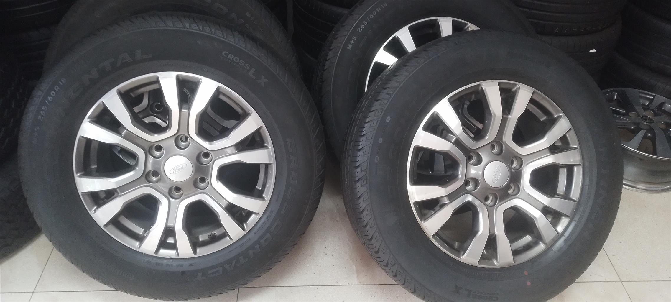 18inch Ford Rangers wildtrack  wheel available for sale with 265/60 R18 continen - Private Seller