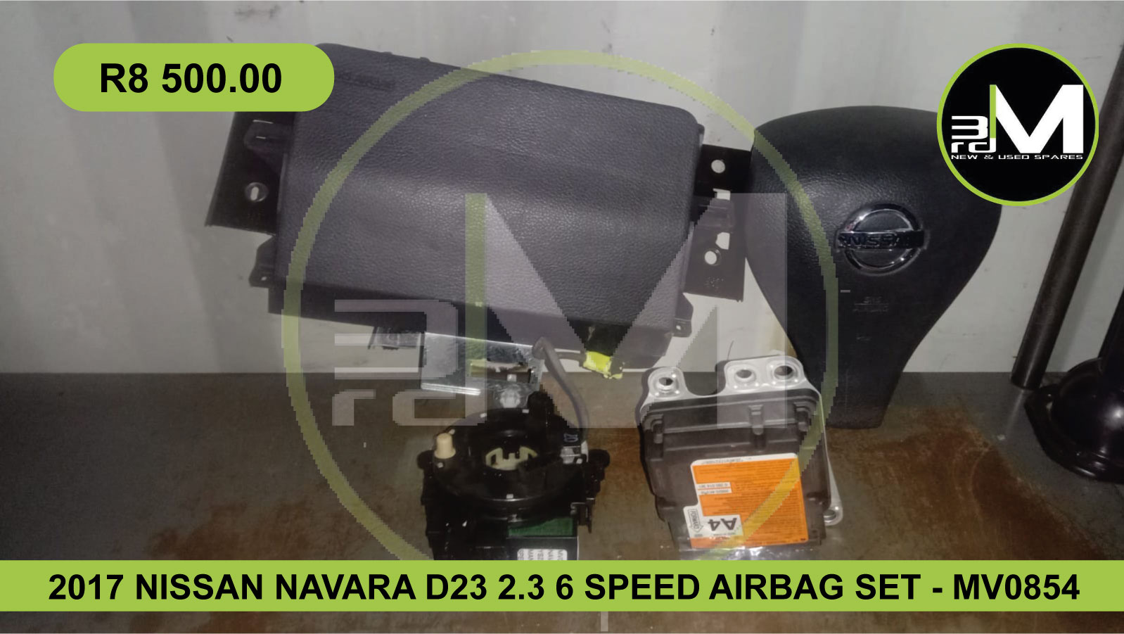 2017 NISSAN NAVARA D23 2.3 6 SPEED AIRBAG SET – MV0854