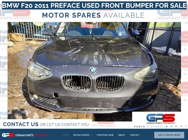 BMW F20 2011 PREFACE USED FRONT BUMPER FOR SALE - Private Seller BMW F20 2011 PREFACE USED FRONT BUMPER FOR SALE - Private Seller