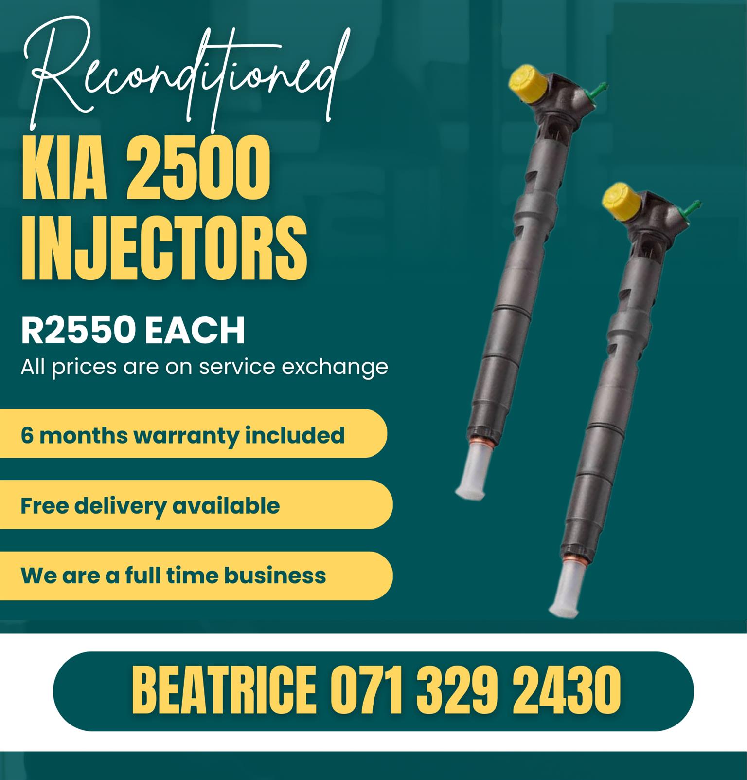 KIA 2500 INJECTORS FOR SALE WITH WARRANTY - Private Seller KIA 2500 INJECTORS FOR SALE WITH WARRANTY - Private Seller