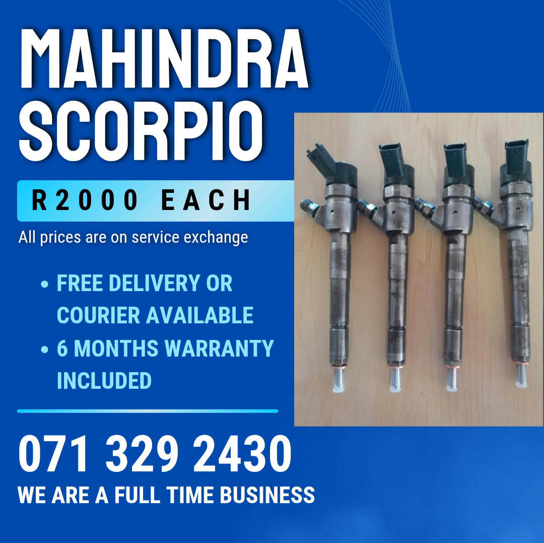 MAHINDRA SCORPIO DIESEL INJECTORS FOR SALE WITH WARRANTY - Private Seller MAHINDRA SCORPIO DIESEL INJECTORS FOR SALE WITH WARRANTY - Private Seller