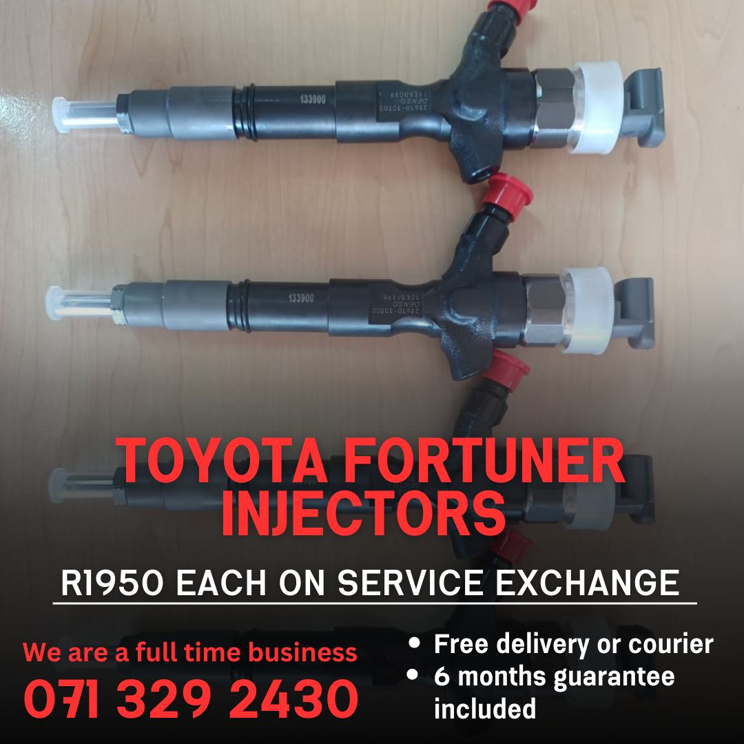 TOYOTA FORTUNER INJECTORS FOR SALE WITH WARRANTY - Private Seller