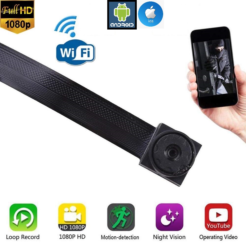 Miniature WiFi Spy Camera HD Video Recorder with Motion Sensor + Much More. NEW