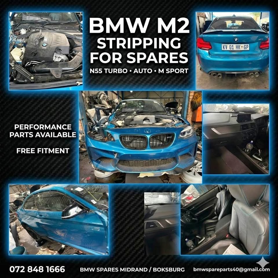 BMW M2 N55 Auto 2017 M Sport – Stripping for Spares - Private Seller BMW M2 N55 Auto 2017 M Sport – Stripping for Spares - Private Seller