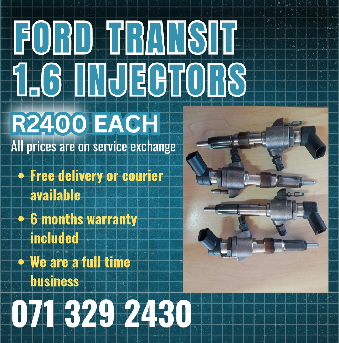 FORD TRANSIT 1.6 INJECTORS FOR SALE WITH WARRANTY - Private Seller FORD TRANSIT 1.6 INJECTORS FOR SALE WITH WARRANTY - Private Seller