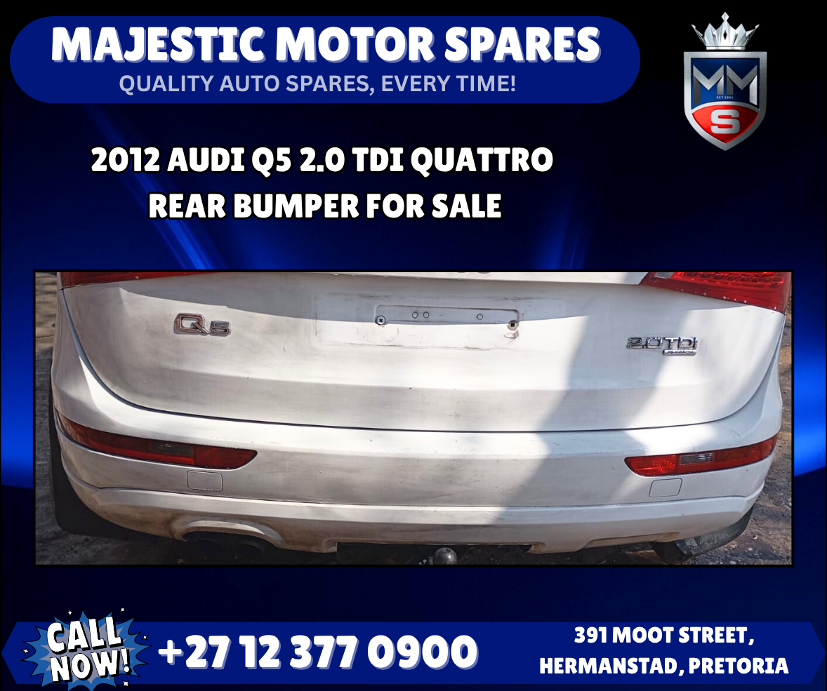 2012 Audi Q5 2.0 TDI Quattro Rear bumper for Sale – Used - Private Seller