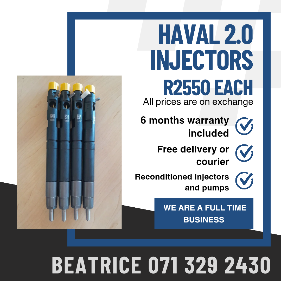 HAVAL 2.0 INJECTORS FOR SALE WITH WARRANTY INCLUDED - Private Seller HAVAL 2.0 INJECTORS FOR SALE WITH WARRANTY INCLUDED - Private Seller