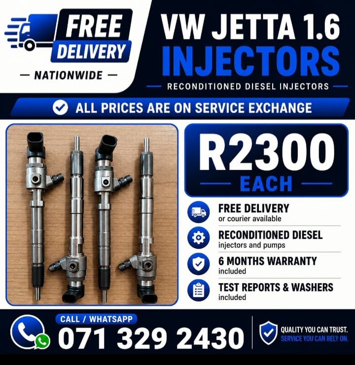 VW JETTA 1.6 INJECTORS FOR SALE WITH WARRANTY - Private Seller VW JETTA 1.6 INJECTORS FOR SALE WITH WARRANTY - Private Seller