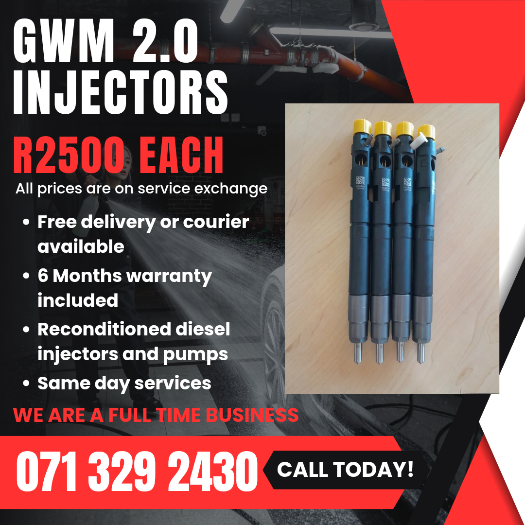 GWM 2.0 INJECTORS FOR SALE WITH WARRANTY - Private Seller GWM 2.0 INJECTORS FOR SALE WITH WARRANTY - Private Seller