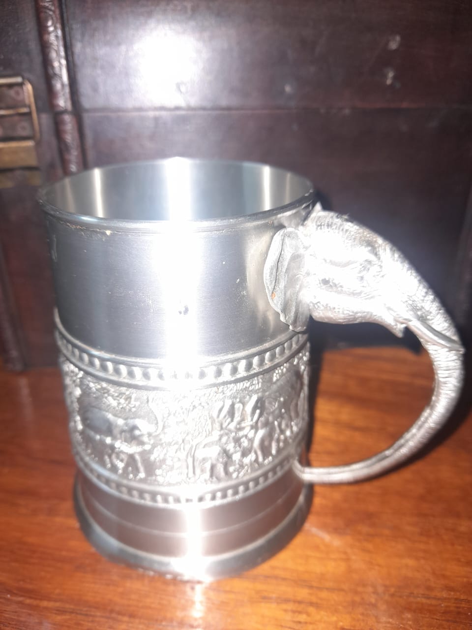 Taiwanese Pewter Decorative Beer Mug for Sale!