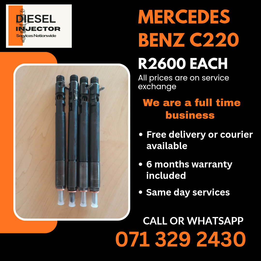 MERCEDES BENZ C220 DIESEL INJECTORS FOR SALE WITH WARRANTY - Private Seller MERCEDES BENZ C220 DIESEL INJECTORS FOR SALE WITH WARRANTY - Private Seller