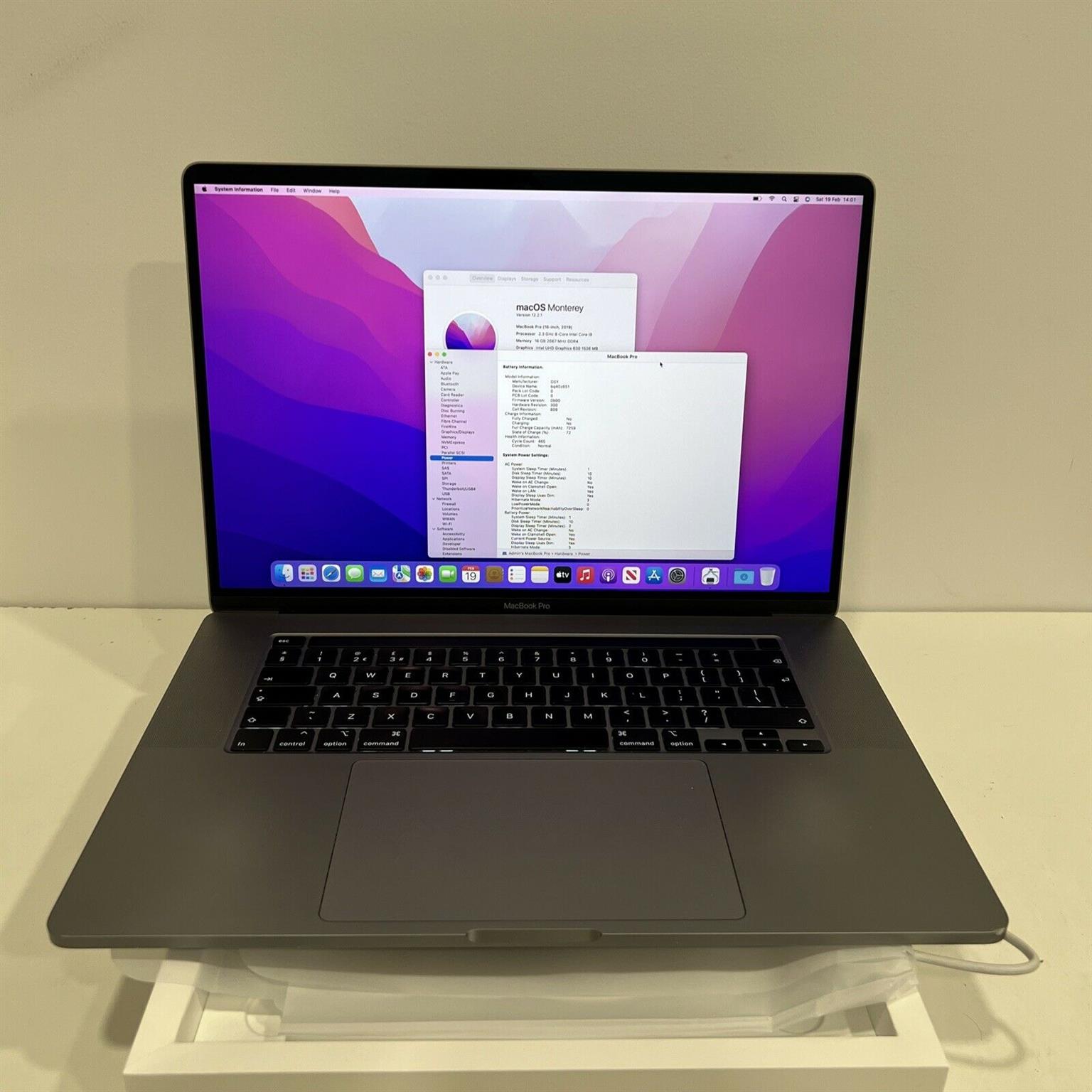 Preowned 16 inch Macbook pro 
