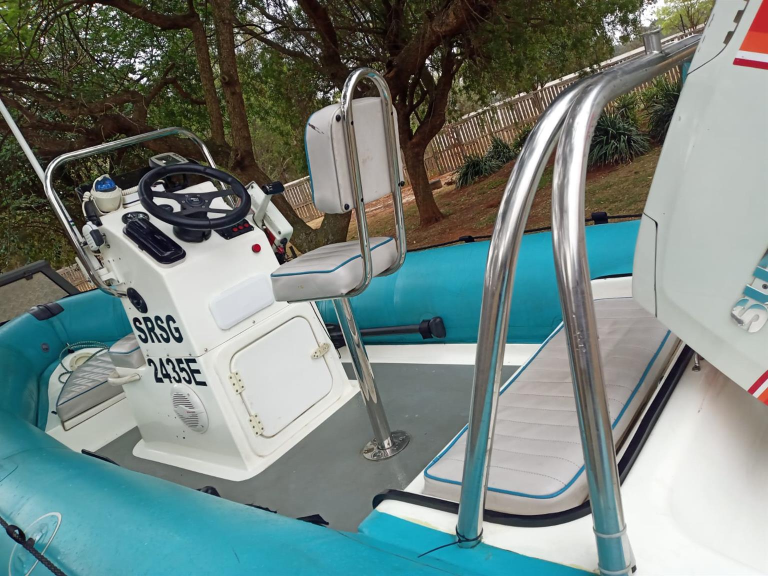 Semi ridget boat