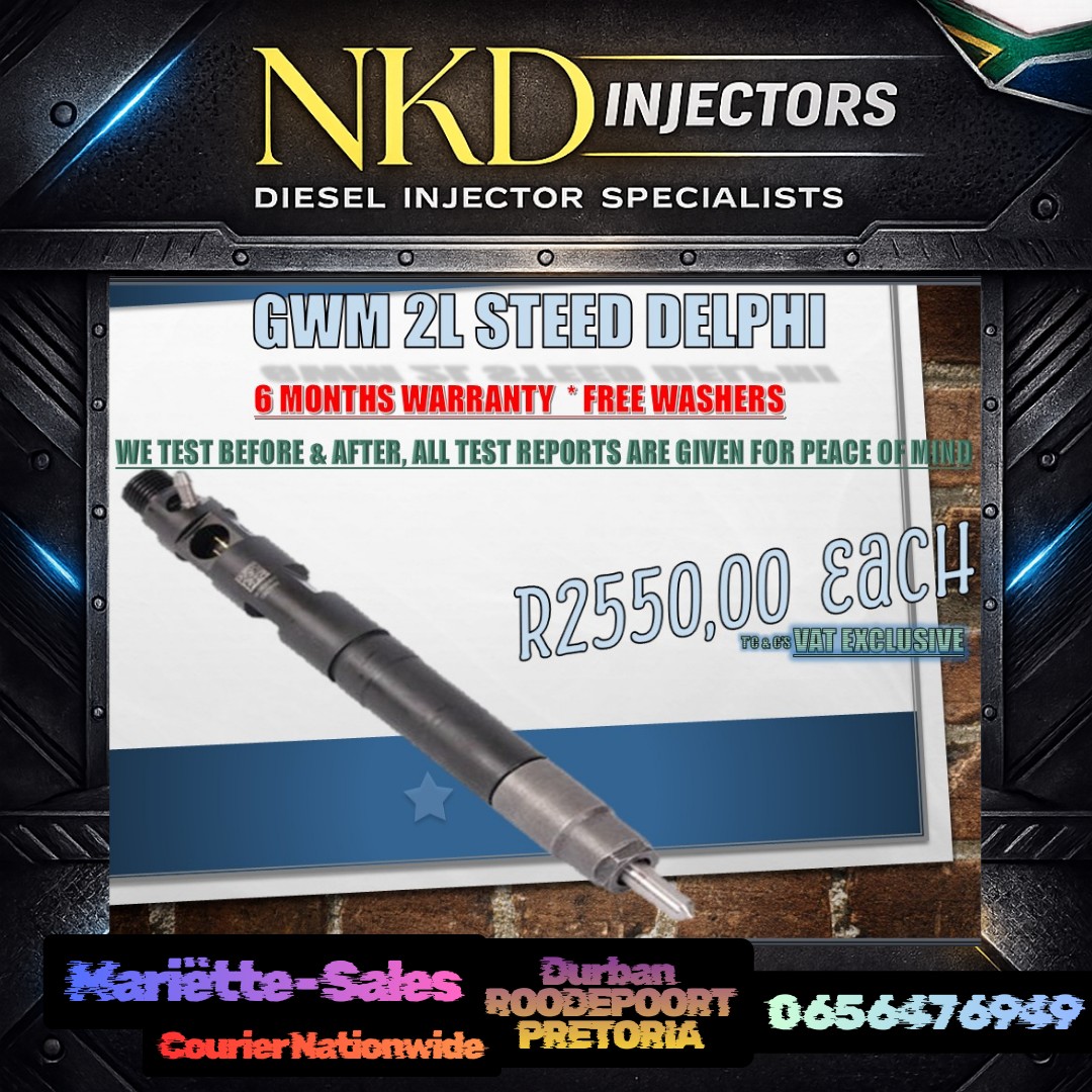 Diesel Injectors GWM 2L Steed Delphi - Private Seller Diesel Injectors GWM 2L Steed Delphi - Private Seller
