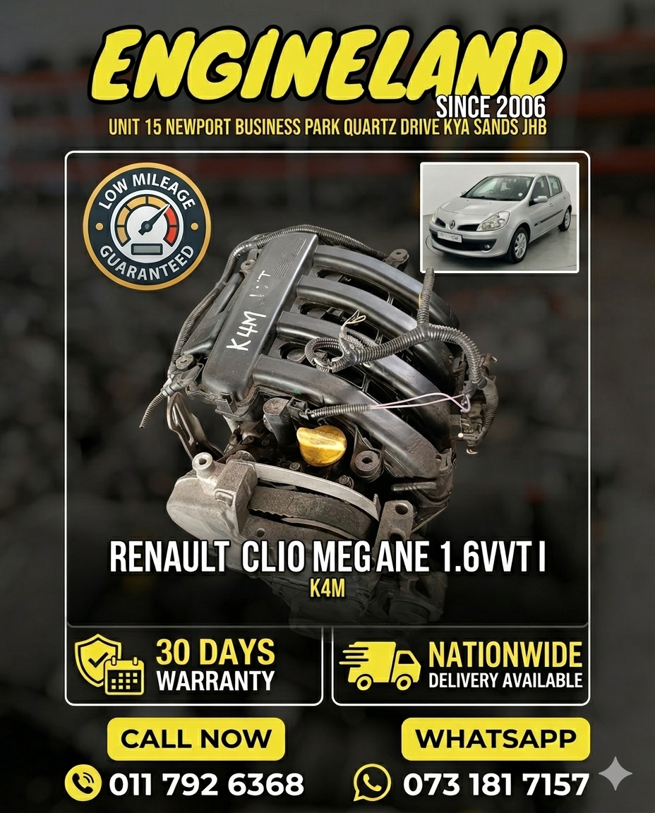Renault Clio, Megane 1.6L vvti K4M engine - Private Seller Renault Clio, Megane 1.6L vvti K4M engine - Private Seller